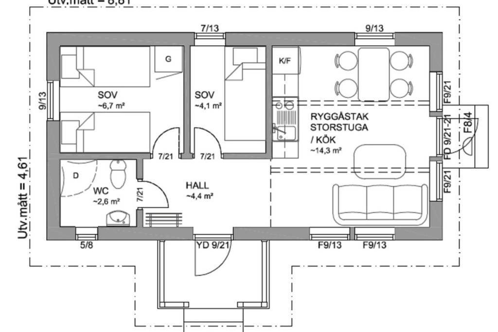 Nybyggd Stuga Intill Skogsbrynet - New Built Cottage Next To The Cowberry Forest Mora Bagian luar foto