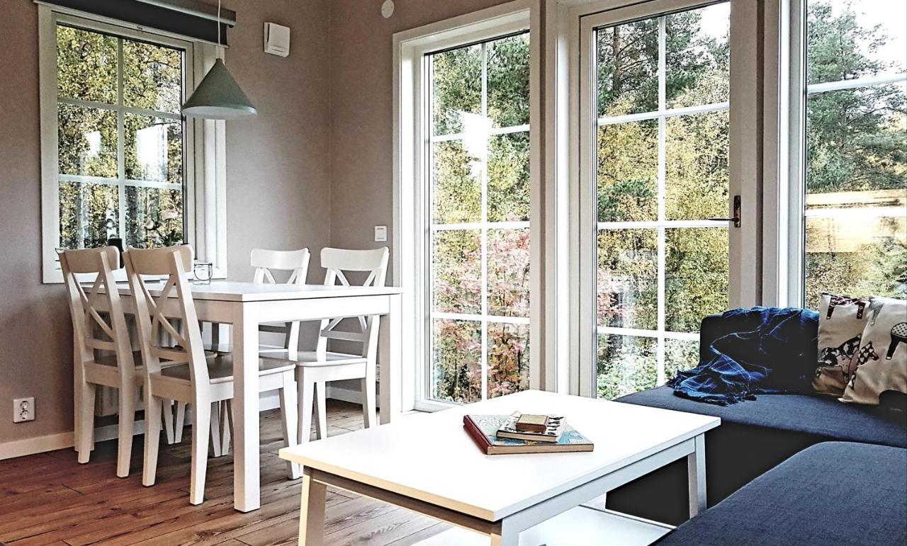 Nybyggd Stuga Intill Skogsbrynet - New Built Cottage Next To The Cowberry Forest Mora Bagian luar foto